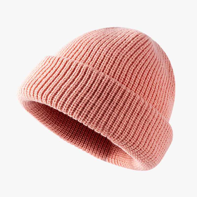 Wholesale Autumn and Winter Knitted Hats Woolen Hats Warm and Brimless Cold Hats